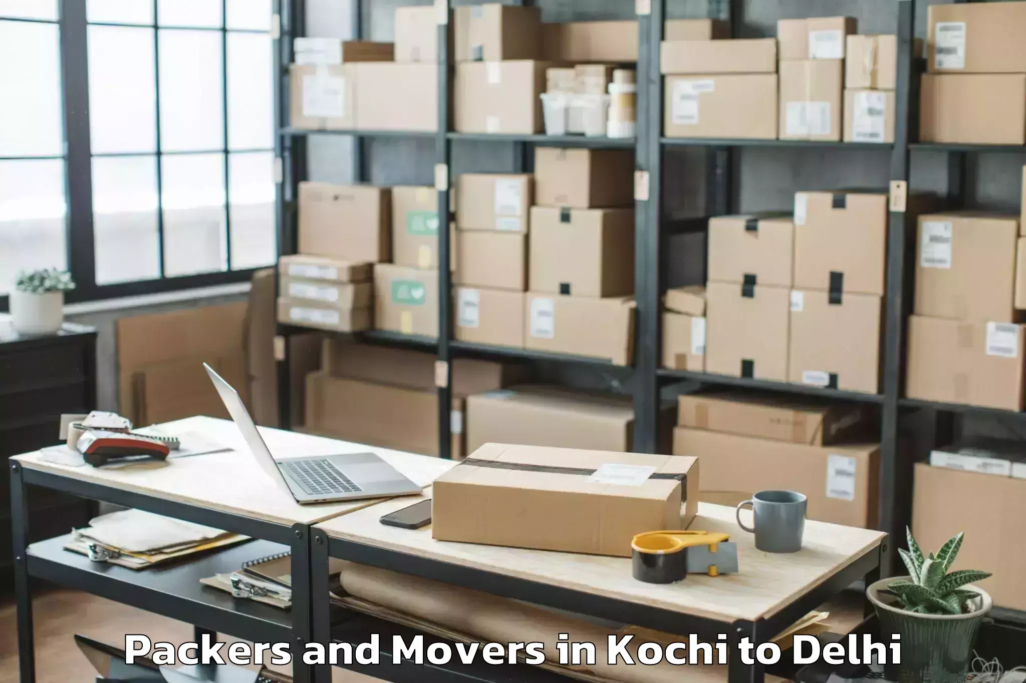 Reliable Kochi to Rajouri Garden Packers And Movers